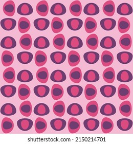 Simple retro seamless pattern for web, advertising, textiles, prints and any design projects. Rounded shapes will decorate any surface or thing and make it attractive.