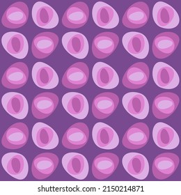 Simple retro seamless pattern for web, advertising, textiles, prints and any design projects. Rounded shapes will decorate any surface or thing and make it attractive.
