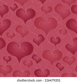 A simple retro seamlessly repeatable valentine's day background. Eps 8 Vector.