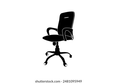 Simple Revolving chair icon vector illustration. Office chair vector. Furniture icons.