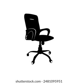 Simple Revolving chair icon vector illustration. Office chair vector. Furniture icons.