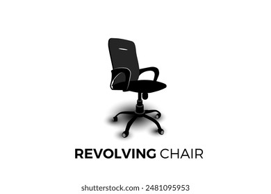 Simple Revolving chair icon vector illustration. Office chair vector. Furniture icons.