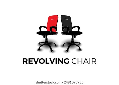 Simple Revolving chair icon vector illustration. Office chair vector. Furniture icons.