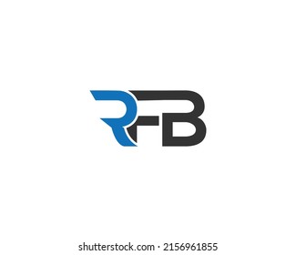Icono de logotipo RFB simple Diseño Idea Concepto Vector Símbolo ilustración.