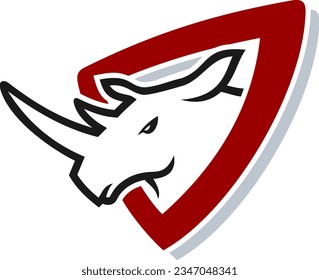 Simple Rhino Logo Design TEmplate