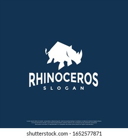 simple rhinoceros logo. modern icon, template design