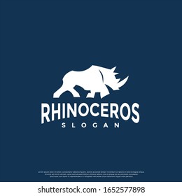 simple rhinoceros logo. modern icon, template design