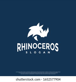 simple rhinoceros logo. modern icon, template design