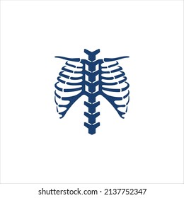 simple rib and backbone vector template