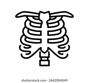 Simple rib icon illustration vector