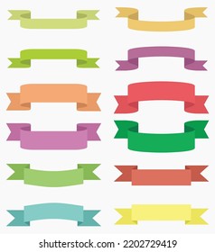 simple ribbon collection icon vector illustration EPS10