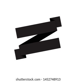 Simple ribbon, empty frame for a text, logotype isolated on white background EPS Vector