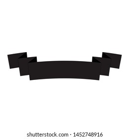 Simple ribbon, empty frame for a text, logotype isolated on white background EPS Vector