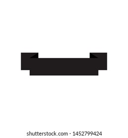 Simple ribbon, empty frame for a text, logotype, isolated on white background EPS Vector