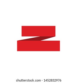 Simple ribbon, empty frame for a text, logotype, isolated on white background EPS Vector