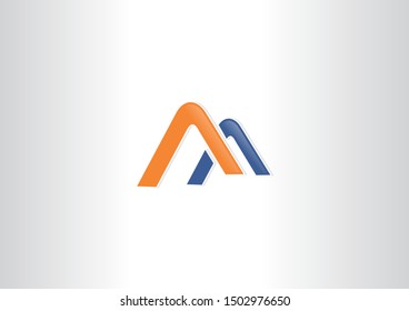 simple ribbon shape vector logo design