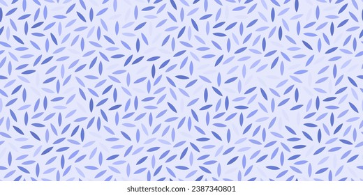 Simple rice grain on light blue background seamless pattern