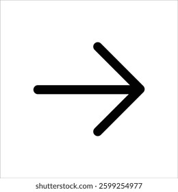 Simple right arrow icon for navigation and UI elements.