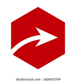 Simple right direction icon vector design illustration eps 10