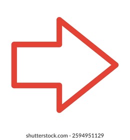 Simple right-pointing red arrow illustration