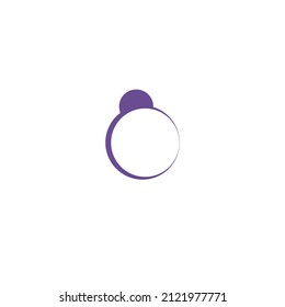 Simple ring logo or icon. Created on the basis of circles.