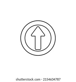 Simple road stop sign with big hand or icon vector illustration
