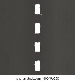 Simple road with subtle grunge textures in separate layers, vector illustration.