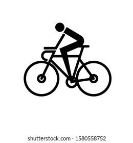 Simple Roadbike Ride Logo Vector Illustration Stock Vector (Royalty ...