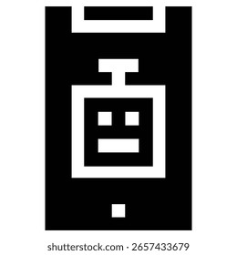 Simple Robot Illustration on Screen�