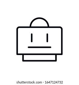 Simple robot line icon. Stroke pictogram. Vector illustration isolated on a white background. Premium quality symbol. Vector sign for mobile app and web sites.