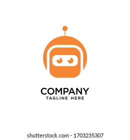 simple robot logo icon.tecnology logo bot
