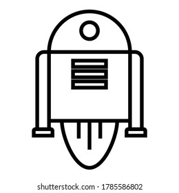 Einfache Robot Toys - Icon-Design, Vektorgrafik