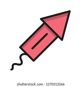 simple rocket illustration 