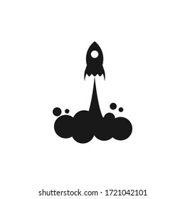 Simple Rocket Logo Concept Logo Icon Vector Design