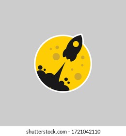 Simple Rocket Logo Concept Logo Icon Vector Design