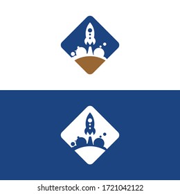 Simple Rocket Logo Concept Logo Icon Vector Design