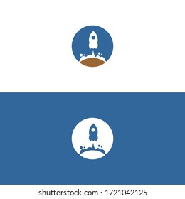 Simple Rocket Logo Concept Logo Icon Vector Design
