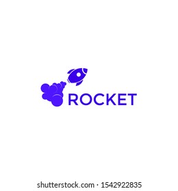 Simple Rocket Logo. Rocket Vector.