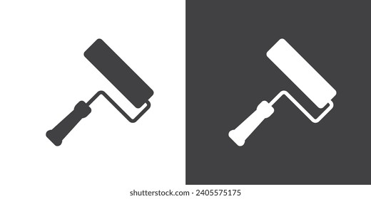 Simple Roller brush icon vector illustration. Paint tools icon. 