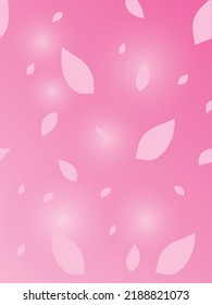 Simple romantic pink leaves shape and gradient material vector background