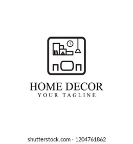 simple room decor, chairs, tables and lights