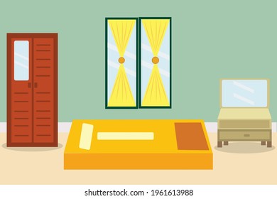 Simple Room Design Graphic Vector 