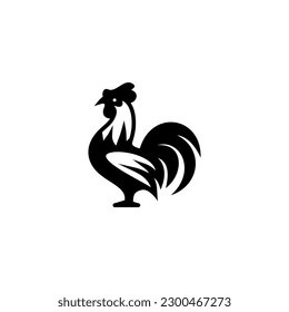 simple rooster icon illustration design