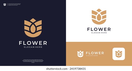 Simple rose logo design inspiration