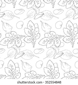 simple roses leaf ans petals pattern