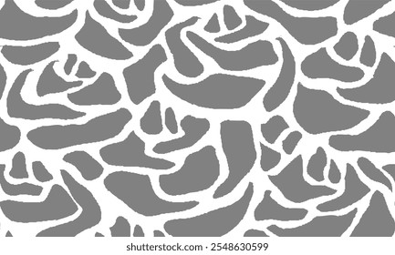 Rosas simples padrão sem emenda. Padrão sem emenda de cor cinza.