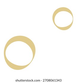 Ilustración de marca de círculo beige redonda simple