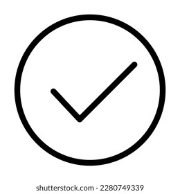 Simple round checkbox. Option. Vector.