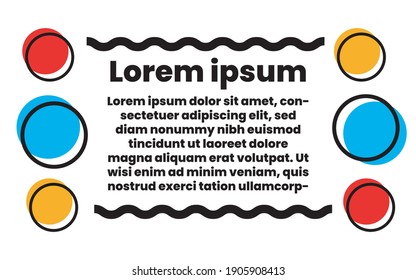 simple round circle abstract background with various colors, for party, corporate or personal banners