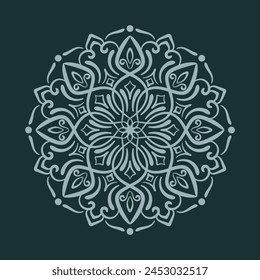 Simple round decoration. vector mandala